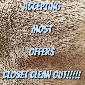 OFFERS WELCOME. LOTS OF FUN STUFF IN MY CLOSET.